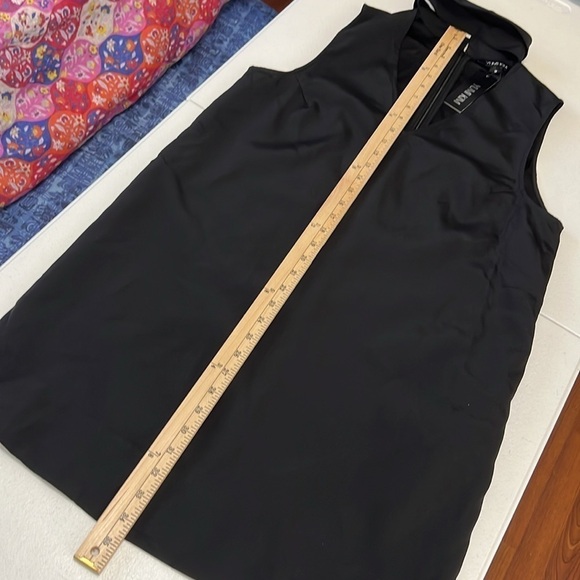 Yumi Kim Edie Choker V-Neck Black Mini Dress Side Pockets NWT Sz M - Picture 7 of 11